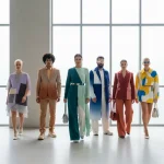 Mastering Color Theory: Crafting Your Perfect 2026 Wardrobe Palettes Stylish individuals demonstrating harmonious 2026 wardrobe color palettes