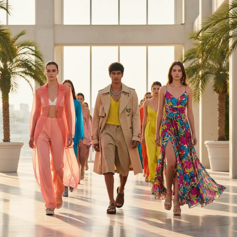 Models on runway showcasing Spring/Summer 2026 fashion trends