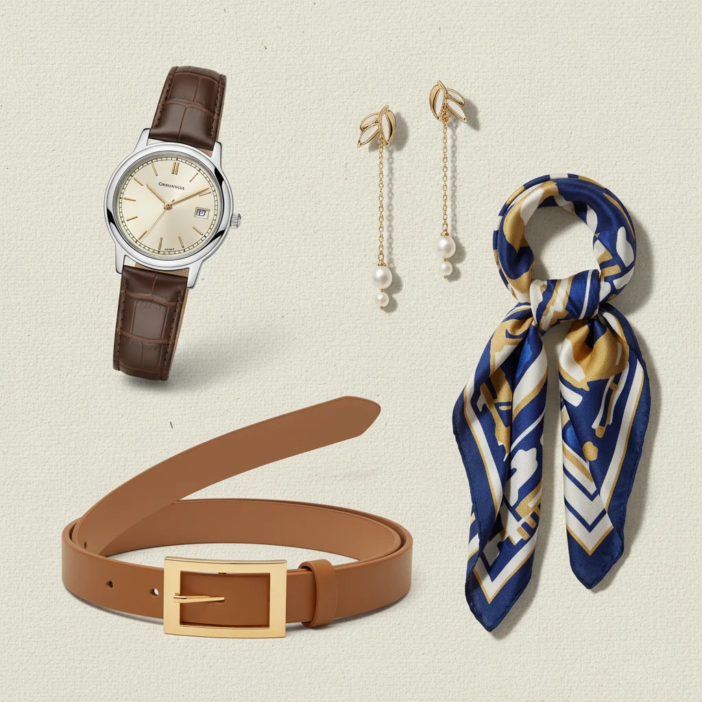 Collection of timeless and elegant fashion accessories