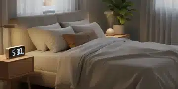 Serene bedroom at dusk for restful sleep
