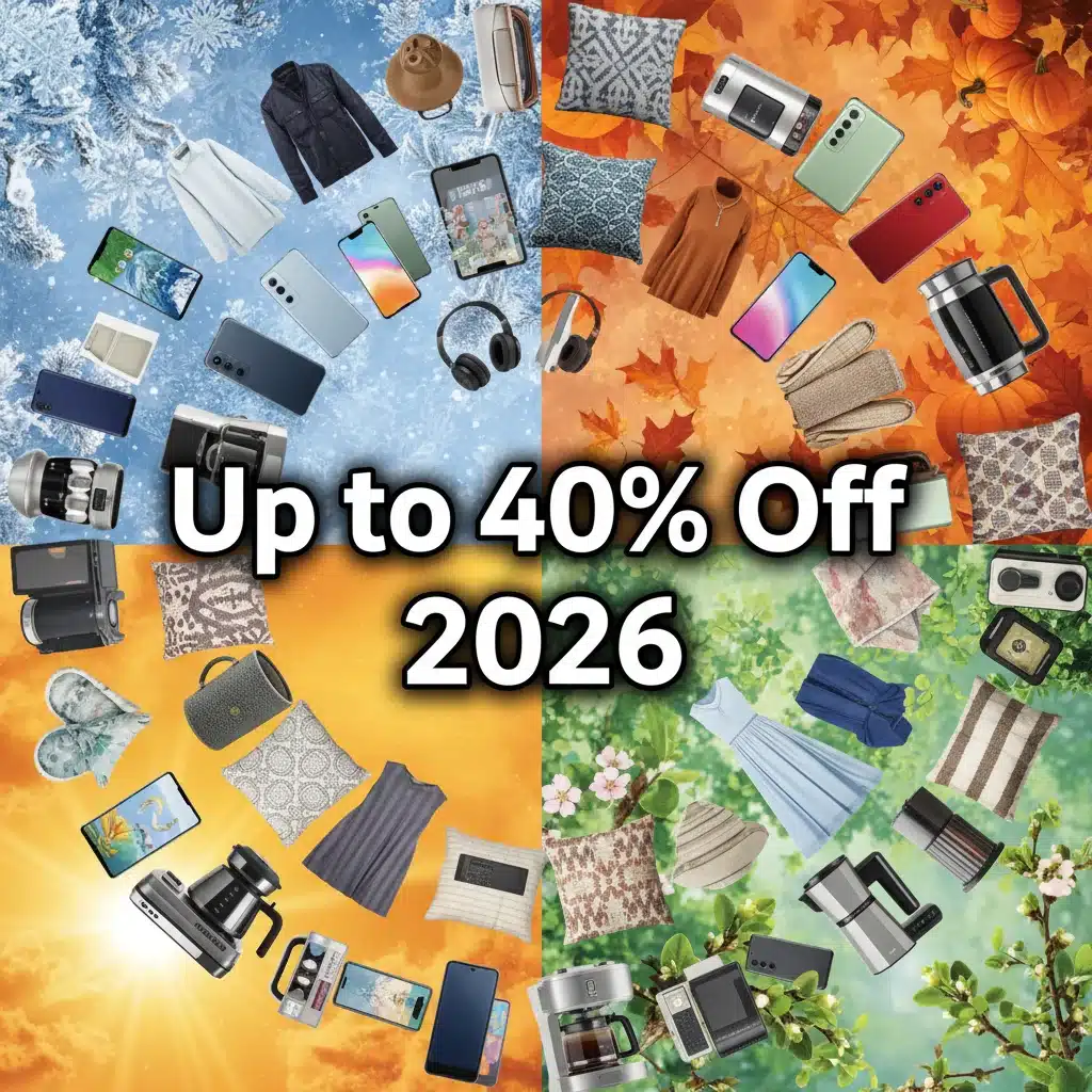 Seasonal Steals 2026: When to Buy What to Save Up to 40% on Your Favorite Brands (TIME-SENSITIVE)